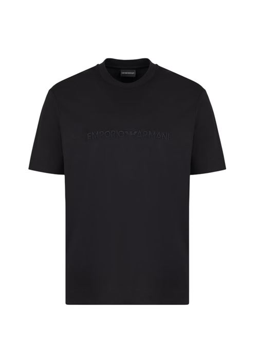 T-shirt in jersey misto lyocell con ricamo Emporio Armani ASV Emporio Armani | EM001070 AF13747.UC001